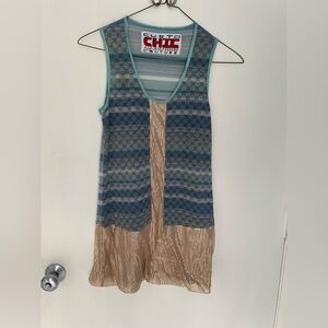 Custo Chic High Illustration Couture Mini Dress Size 1/US S